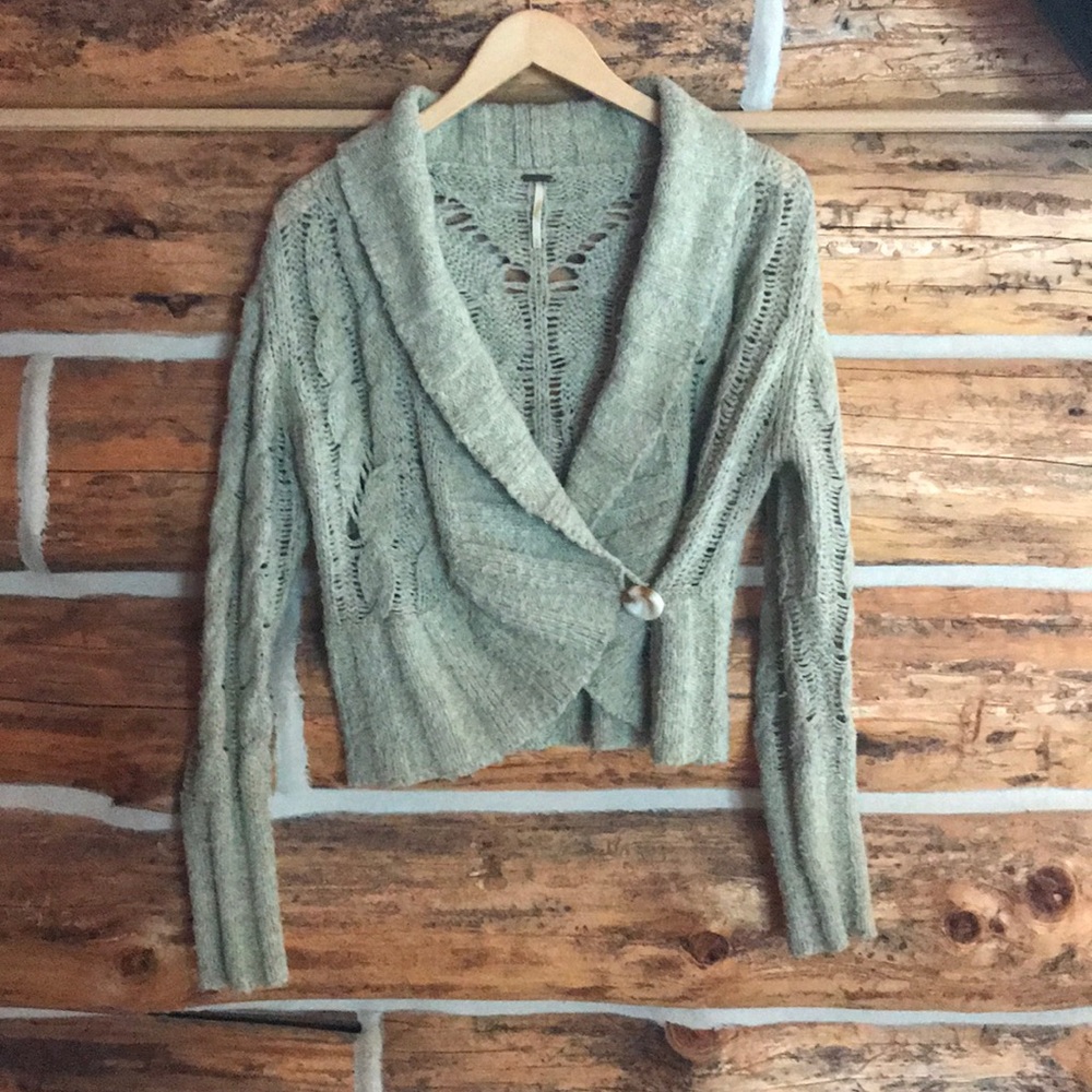 Free People knit cardigan